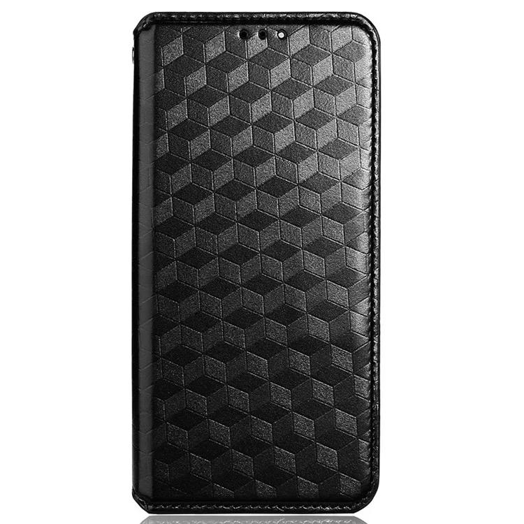 For Honor X7a 5G / Play7T 5G stojánek na peněženku na telefon Kryt na telefon s kosočtvercovým vzorem z PU kůže