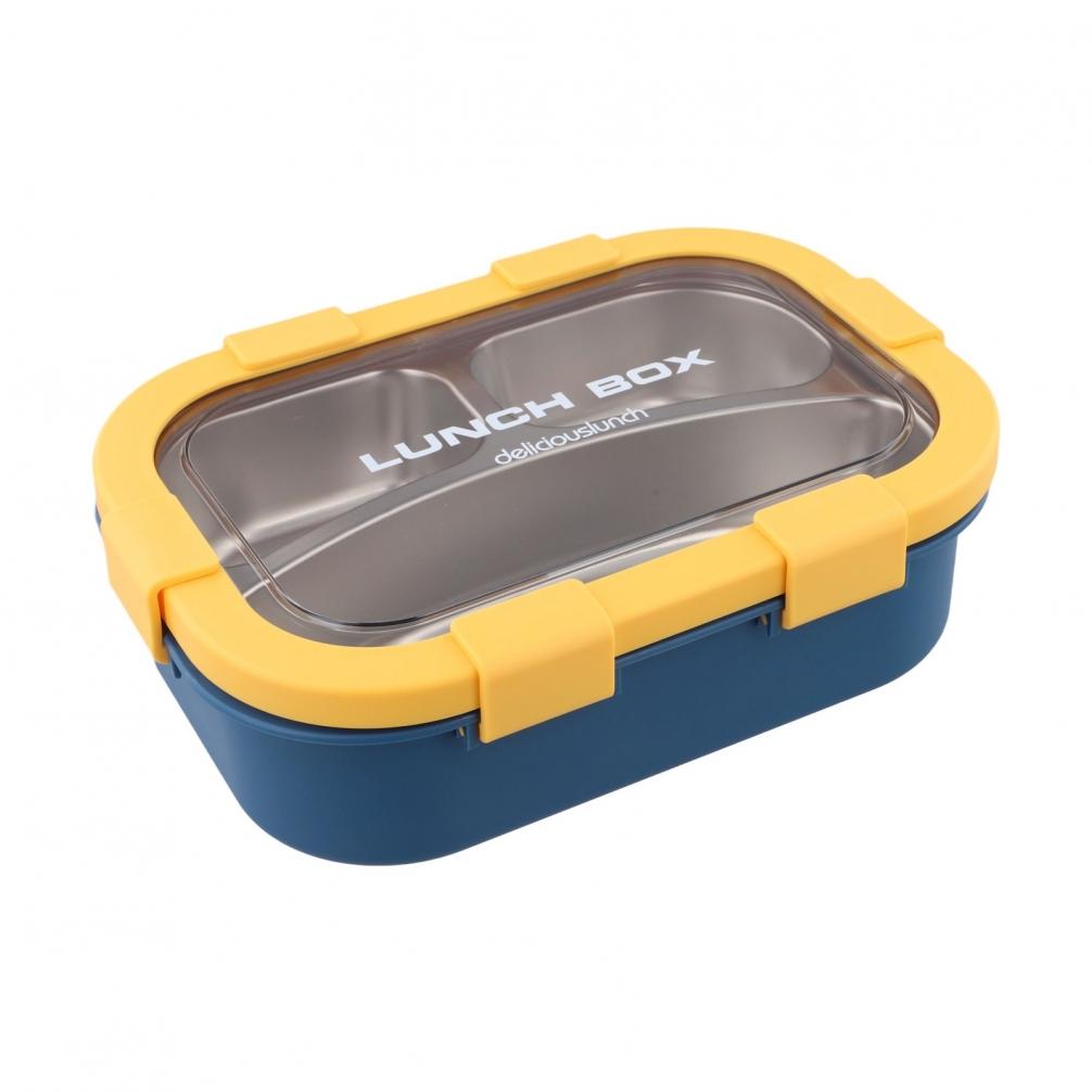 3 Compartment Container Stainless Steel Lunch Box Non-Microwave Safe