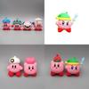 Charming Kirby Anime Games Cute Cartoon Pink Kirby Waddle Dee Doo Pvc Doll Ornaments