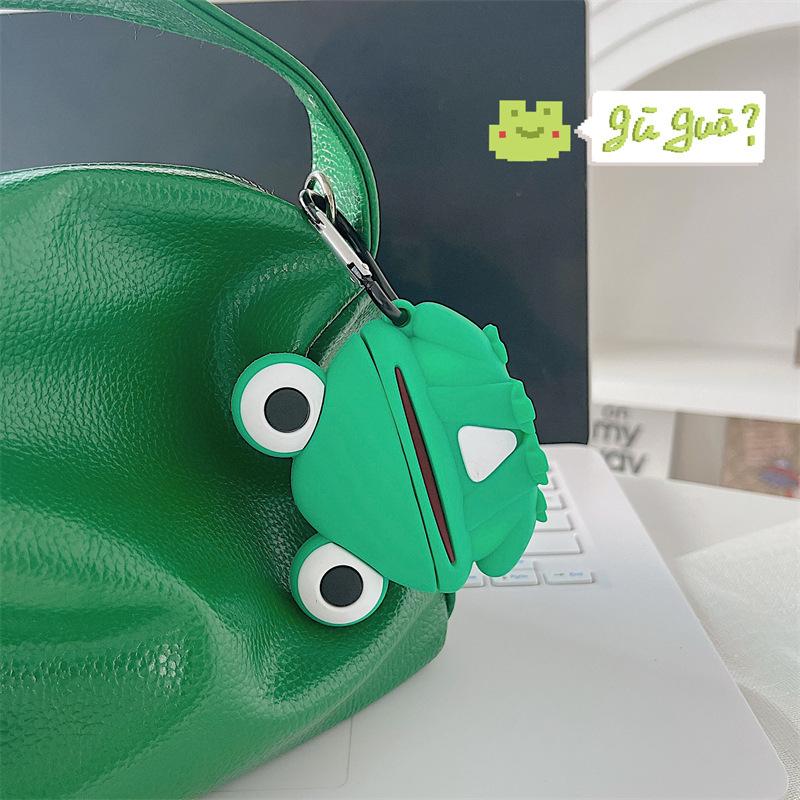 For Airpods Pro 2 Case,Cute 3D Frog Protective Earphone Silicone Cover For Airpods Pro Case/Airpods 3 Case/Airpods 1/2 Case