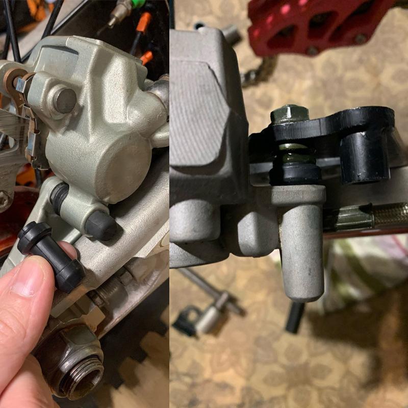 Motorrad Roller Bremse Oberer Unterer Pumpensattel Stoßdämpferhülse Staubschutzmanschetten Scheibe Wasserdichte Gummikappen