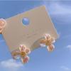 S925 Silver Needle Pink Laser Flower Earrings - Trendy 2020 High-End Design for Women