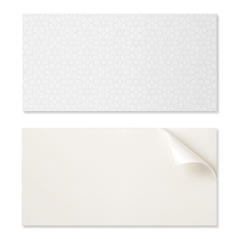 Self-adhesive Vinyl Panel with Print 120x60 cm. Delicate pattern with circles.