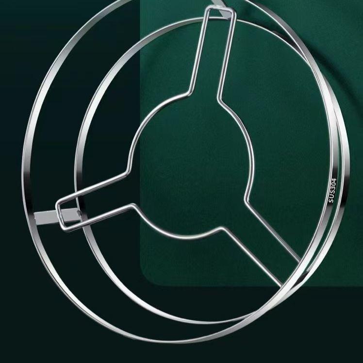 Multifunctional Stainless Steel Steaming Rack & Trivet - Insulated, Anti-Scald Kitchen Pot Holder