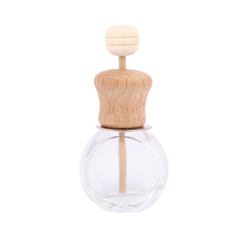 Air Freshener Perfume Bottle Pendant Essential Oils Car Hanging Glass Clips