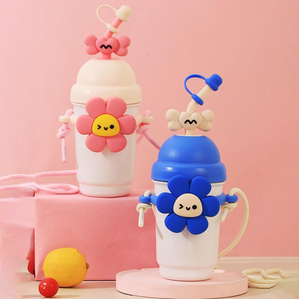 

Cartoon Water Bottle Plastic Tea Kettle Drinkware Water Cup Gift Style 1
