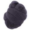 55g Colored Needle Felting Wool Roving Spinning Sewing Trimming Handiwork Material (Dark Gray)