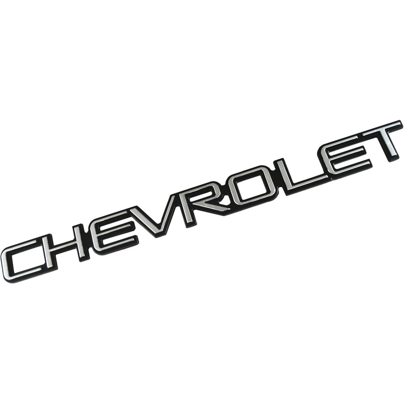 3D Выпуклые и Прочные Клейкие Наклейки Эмблема Задней Двери Значок Автомобиля Замена для Chevrolet Silverado Tahoe Suburban Trailblazer 1999-2007 (Хром)