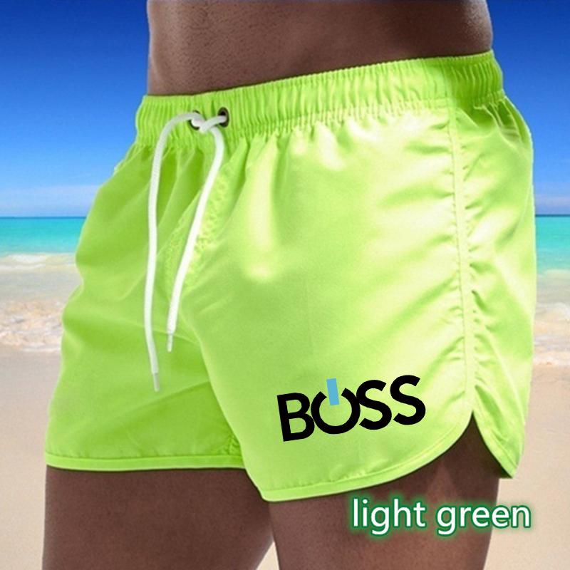 2025 Summer New Men's Quick-Drying Swim Trunks Sports Pants Swimwear Beach Shorts Jogging Shorts Sports Creative Letter Printing