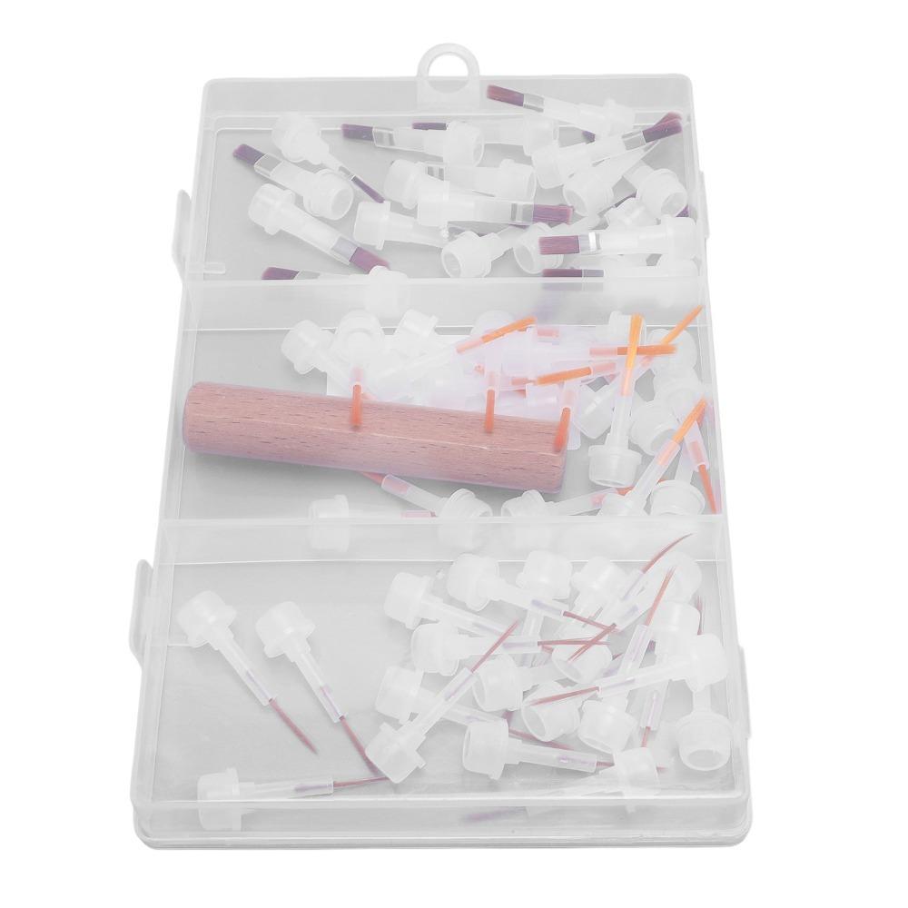 60pcs Dual Ended Nail Polish Brush Replacement For Professional Nail Art Enthusiasts
