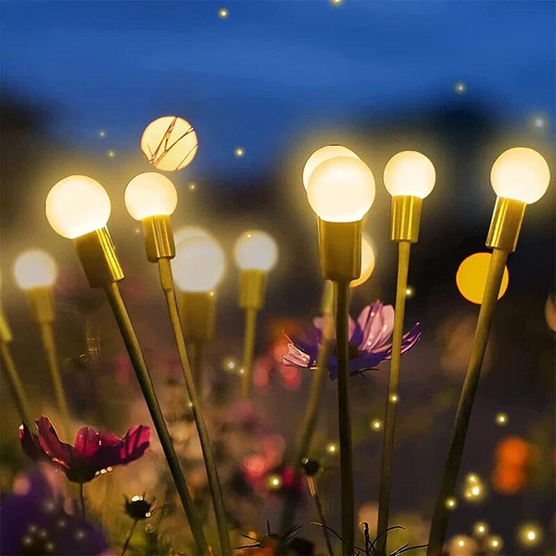 HEIXIE Solar LED Firefly Garden Stake Light