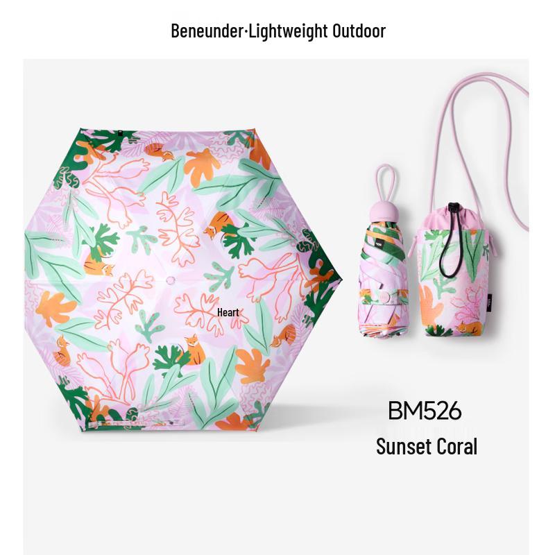 Banana Umbrella 5-Fold Portable UV Protection Sun/Rain Umbrella