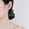 Tezzc D Princess Cut Moissanite Earring 925 Sliver Plated with White Gold Earrings for Women Fine Jewelry Gift