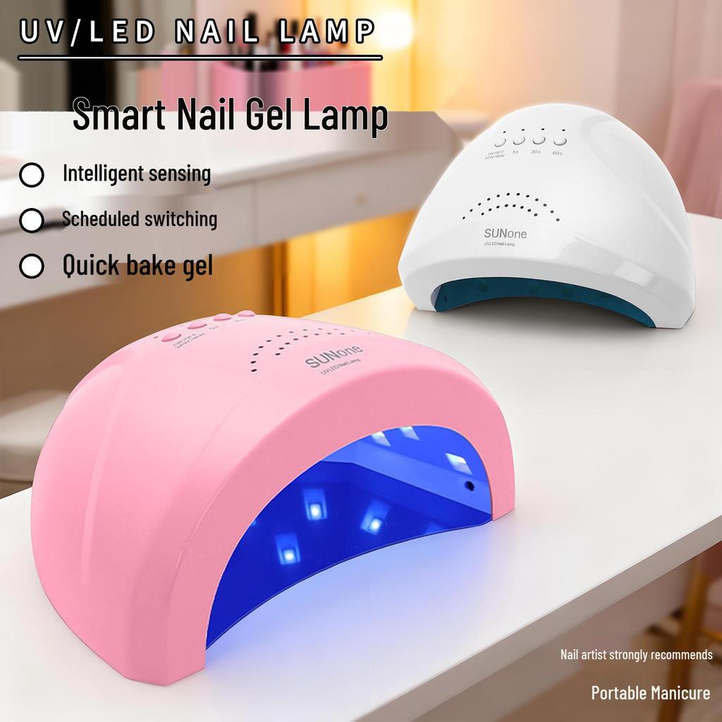 SUN12C34S 48W Nail Lamp: Touchscreen, Intelligent Induction Phototherapy System