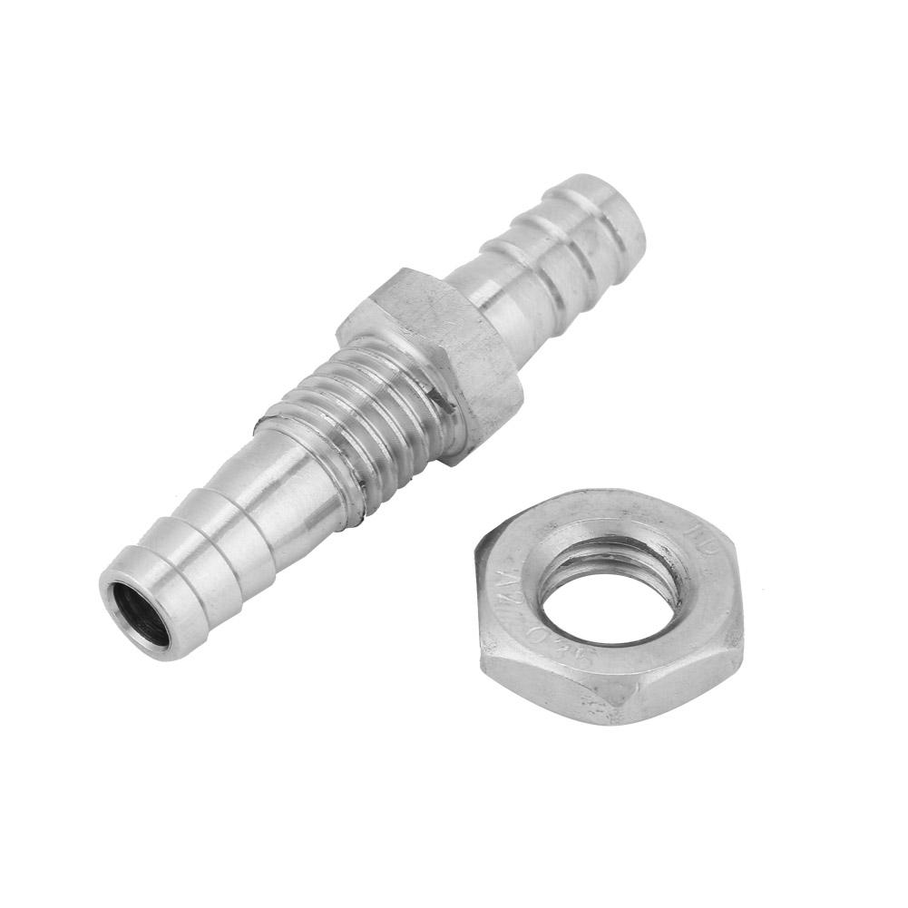 304 Edelstahl Außengewinde Rohrverschraubung Schlauchanschluss Kupplungsverbinder (6mm)