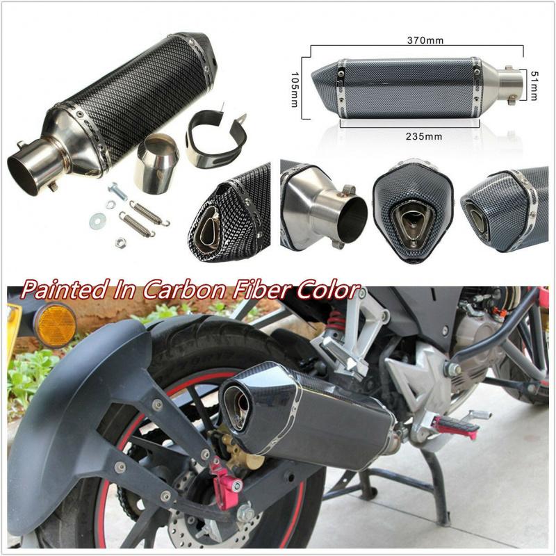 Motorcycle Off-Road Vehicle Modified Universal Exhaust Pipe Steel Brand 1Set
