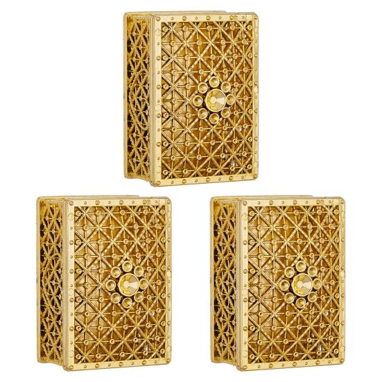 Vintage Hollow Out Jewelry Box Gold/Silver Plated Plastic Candy Box Wedding Party Favor Box for Ring Earrings Necklace Bridal Shower Birthday Supplies