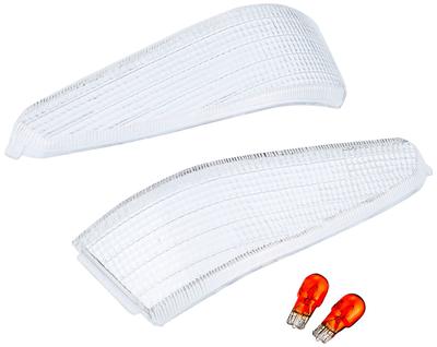 KITACO Turn Signal Lens Set and for Address Address (Left Right) V50, V100, Etc., Rear, Clear, 807-2400010