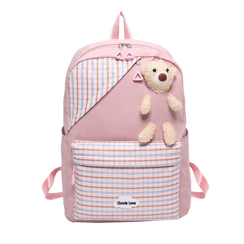 Cute and beautiful foreign style student bag backpack new schoolbag women's campus small fresh Korean version personalized girl backpack