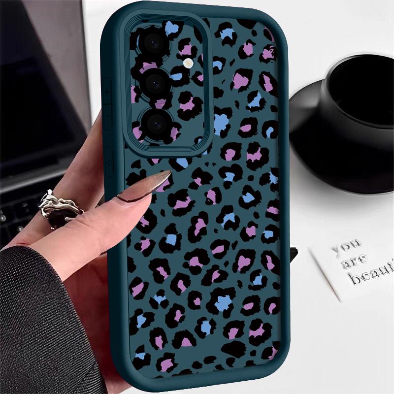 Colorful Leopard Print Case For Samsung S26 S25 Ultra S24 S23 Plus S22 S21 FE A54 A15 A25 A35 A55 A16 A26 A36 A56 A17 A27 A37 A57 5G Shockproof Cover
