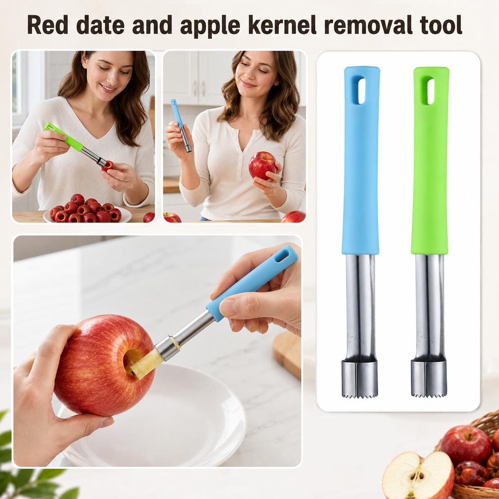 Stainless Corer and Red Date Pitter for Hawthorns - Multipurpose Pitting Tool