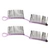 2pcs Banana Hair Clips Fashionable Stretchy Vintage Clincher Comb Tool for Women Thick Wavy Curly Hair