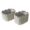 Sturdy Cotton Rope Basket with Handles Practical Woven Storage Holder Baskets For Organizing Clothes Towels And More