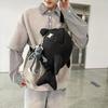 Shark backpack men's trendy brand niche design personality ugly cute breast bag creative backpack female college student funny schoolbag
