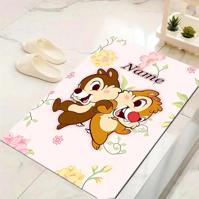 Custom 1Pc Christmas Chip Dale Rug Office Carpet Indoor Outdoor Entrance Doormat Nonslip Soft And Comfortable Living Room D91612