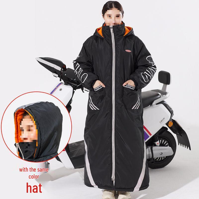 

Зимний флисовый велокостюм и ветрозащита: Водонепроницаемая, Ветрозащитная, Утепленная куртка-ветровка на молнии для холодной погоды 3XL [Height 1.72-1.8m]