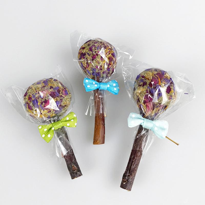 Królik Molar Lollipop Grass Ball Naturalne ręcznie robione artykuły dla zwierząt domowych dla chomików świnki morskiej szynszyli