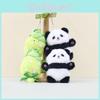 Adorable Cartoon Plush Bamboo Shoot Panda Keychain Cute Gift For Couples And Friends