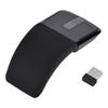 Bewinner Foldable Wireless Touch 1000 DPI Ergonomic Photoelectric Foldable Gaming Mouse with USB Receiver for TV Mouse, PC/Notebook/Smart (Black)