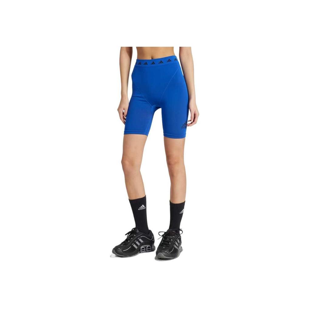 Adidas Equipment Series Comfortable Casual Simple Versatile Three-Quarter Sports Shorts Women Shorts Blue JN6501