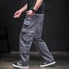 Pantaloni Cargo da Uomo in Puro Cotone Pantaloni Lunghi Casual da Esterno per Primavera, Autunno e Inverno