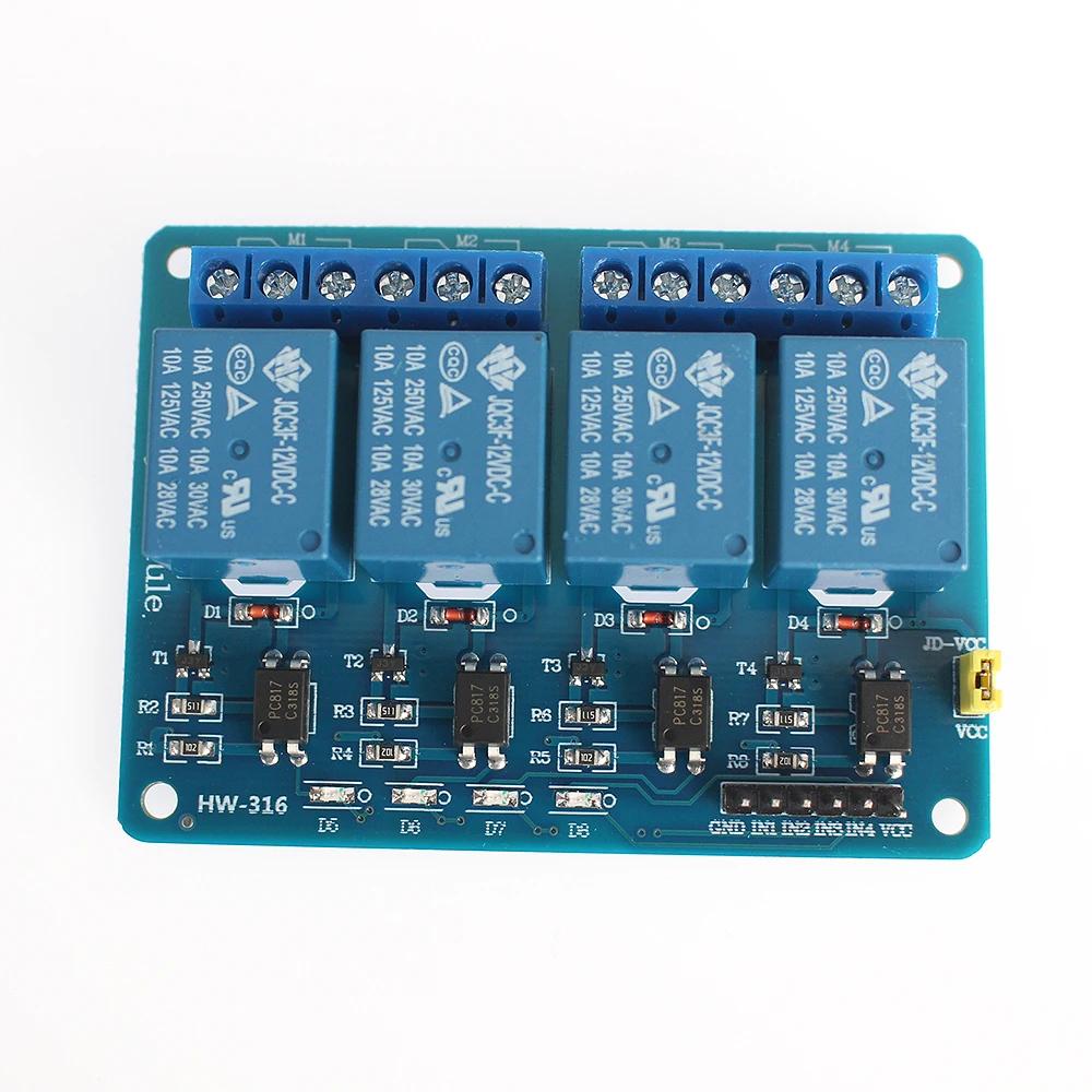 5V 12V  Relay Module1 2 4 6 8 Channel with Optocoupler Relay Output 1 2 4 6 8 Way Relay Module for Arduino in Stock