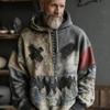 2025 Hooded 3D Print Halloween Sweatshirt - Women's European/American Autumn & Winter Edition