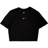 Sportswear Essential Embroidered Logo Slim Fit T-Shirt Women Tops Black FB2873-010