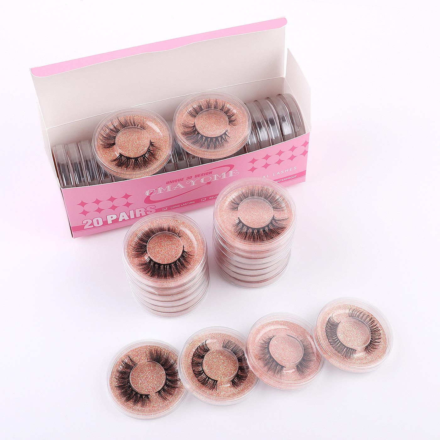 

20 Boxes Mixed With Thick Exaggerated False Eyelashes, Thick Eyelashes, Naturally Curled Eyelashes.