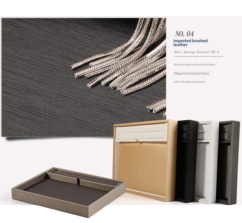 Digu PU Leather Jewelry Display Tray for Rings and Bracelets