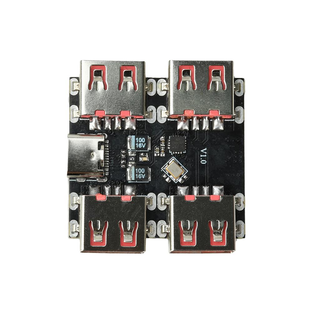 

XL334P4 USB-хаб USB 2.0 4-портовий Модуль розширення контролера USB 2.0 на 4-канальний роздільник USB-хаб Плата-розширювач Type-C 40 МБ/с
