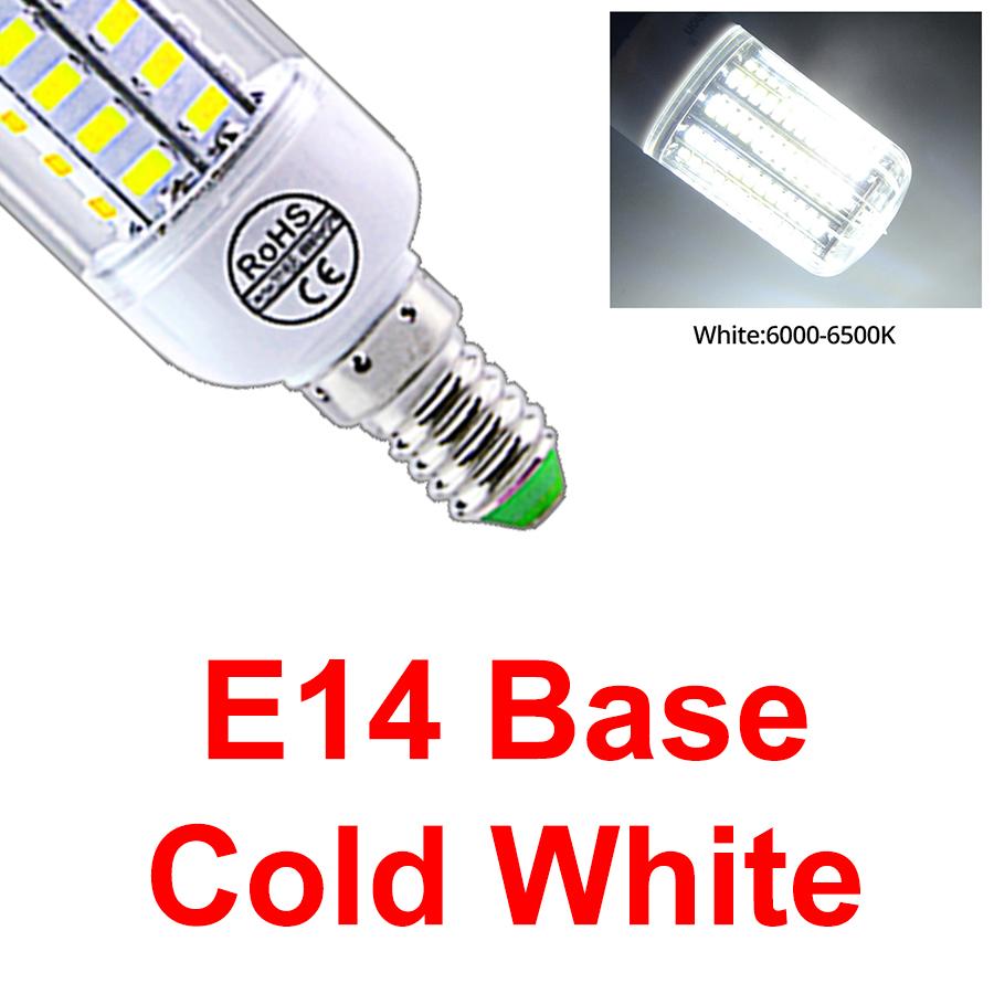 

Светодиодная лампа переменного тока 220 В E27 E14 LED SMD 5730 Corn Bulb 24 36 56 72 светодиода Lamparas Chandelie для дома Ampoule LED Replacement Spotlight 24 LEDs