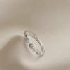 Small Butterfly Ring - Women's Luxury High-end Style Open Ring with Thin Ring Band for Index Finger - Unique Design with Adjustable Function
