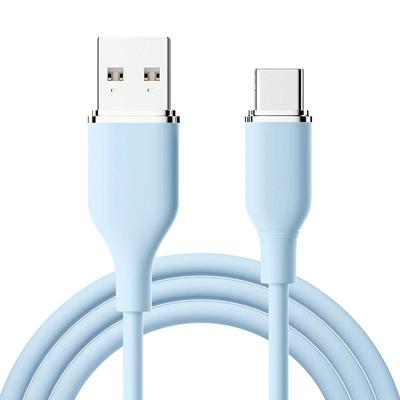 Factory 5A PD Fast Charging Liquid Silicone Type-C PVC Jacket USB Cable 1/2/3M Mobile Phone Flex iPhone for for