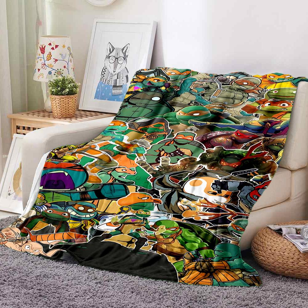 Turtles Forever Flannel Blanket Throw Blanket Soft Warm Sofa Bed Camping Car home Decor Unique Christmas Gift C9301390