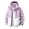 Womens Mens 3 In 1 Detachable Winter Hiking Jacket Waterproof Windproof Outdoor Camping Trekking Coat