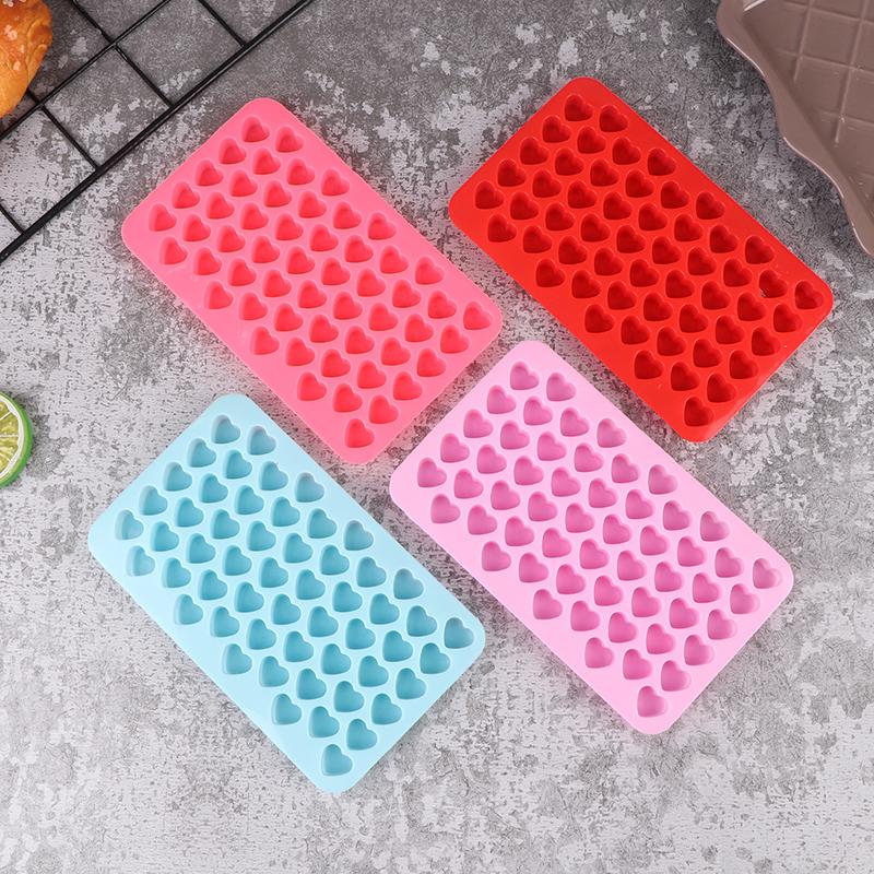 55 Small Heart Shaped Silicone Cake Mold Heart Chocolate Pastry Molds Diy Baking Decoration Kitchen Ice Cube Crystal Epoxy Mould
