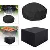 Fire Pit Cover Fire Pit Lid Fireplace Cover Waterproof Sun Protection Firepit Cover Protection for Outdoor Garden Yard Patio