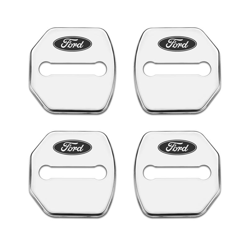 bhmcg3 4PCS Door Lock Decoration Protection Cover emblem case for Ford Fiesta EcoSport ESCORT focus 1 focus 3 focus 2 Accessories