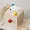Retro Dark Green Plastic Tissue Box